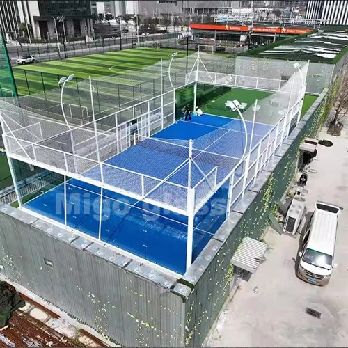 Stena z bezpečnostného skla Padel Court