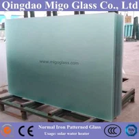 3,2mm Clear Mistlite vzorované Solar Glass Použité solárne ohrievače vody