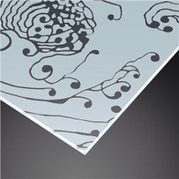 Pieskované matné sklo